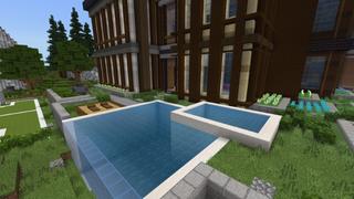 Screenshot of the Minecraft Bedrock Marketplace product Lazy Mansion created by Rainbow Theory.
