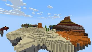 Screenshot of the Minecraft Bedrock Marketplace product Luckyblock Oneblock created by Rainbow Theory.