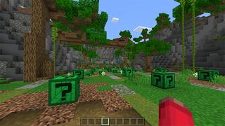 Screenshot of the Minecraft Bedrock Marketplace product LuckyCrates Run created by Rainbow Theory.