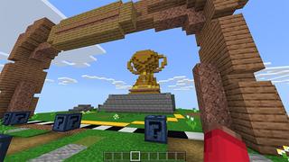 Screenshot of the Minecraft Bedrock Marketplace product LuckyCrates Run created by Rainbow Theory.