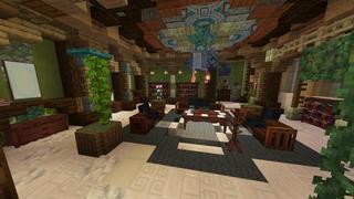 Screenshot of the Minecraft Bedrock Marketplace product Mansion's Conundrum created by Rainbow Theory.