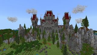 Screenshot of the Minecraft Bedrock Marketplace product Medieval Castle created by Rainbow Theory.
