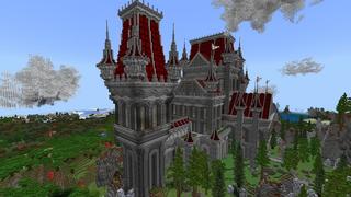 Screenshot of the Minecraft Bedrock Marketplace product Medieval Castle created by Rainbow Theory.