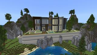 Screenshot of the Minecraft Bedrock Marketplace product Modern Mansion created by Rainbow Theory.