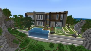 Screenshot of the Minecraft Bedrock Marketplace product Modern Mansion created by Rainbow Theory.