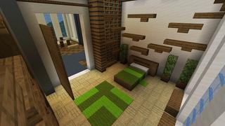 Screenshot of the Minecraft Bedrock Marketplace product Modern Mansion created by Rainbow Theory.