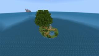 Screenshot of the Minecraft Bedrock Marketplace product Ocean Survival created by Rainbow Theory.