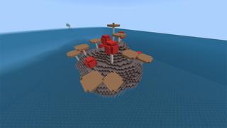 Screenshot of the Minecraft Bedrock Marketplace product Ocean Survival created by Rainbow Theory.