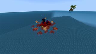 Screenshot of the Minecraft Bedrock Marketplace product Ocean Survival created by Rainbow Theory.