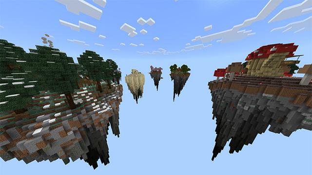 Screenshot of the Minecraft Bedrock Marketplace product Oneblock Skyblock created by Rainbow Theory.