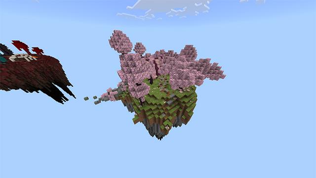 Screenshot of the Minecraft Bedrock Marketplace product Oneblock Skyblock created by Rainbow Theory.