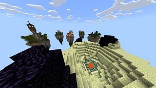 Screenshot of the Minecraft Bedrock Marketplace product Oneblock Skyblock created by Rainbow Theory.