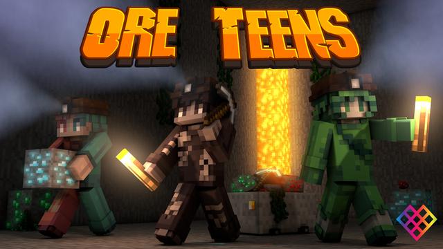Thumbnail of the Minecraft Bedrock Marketplace product Ore Teens created by Rainbow Theory.