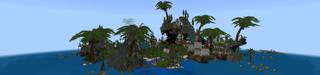 Panorama of the Minecraft Bedrock Marketplace product Pirate Island created by Rainbow Theory.