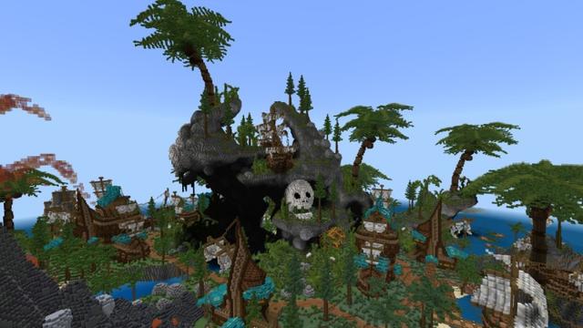 Screenshot of the Minecraft Bedrock Marketplace product Pirate Island created by Rainbow Theory.
