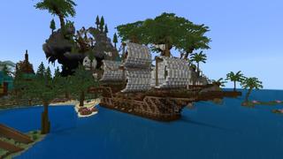 Screenshot of the Minecraft Bedrock Marketplace product Pirate Island created by Rainbow Theory.