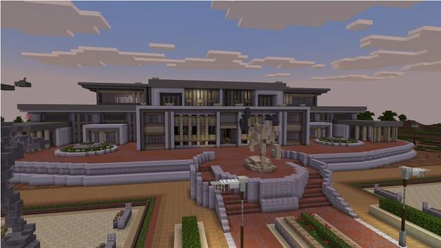 Screenshot of the Minecraft Bedrock Marketplace product Presidential Mansion created by Rainbow Theory.