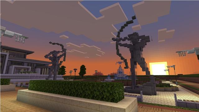 Screenshot of the Minecraft Bedrock Marketplace product Presidential Mansion created by Rainbow Theory.