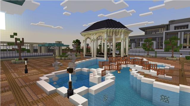 Screenshot of the Minecraft Bedrock Marketplace product Presidential Mansion created by Rainbow Theory.