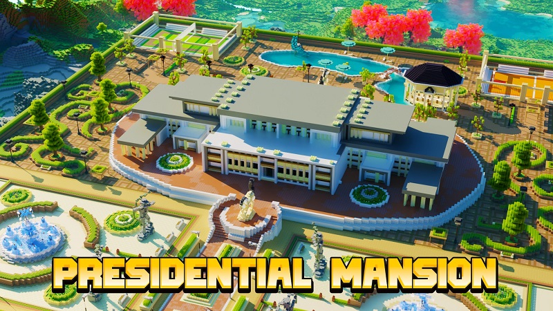 Thumbnail of the Minecraft Bedrock Marketplace product Presidential Mansion created by Rainbow Theory.