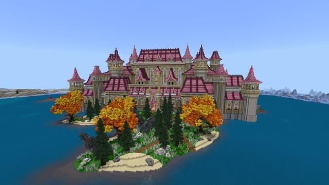 Screenshot of the Minecraft Bedrock Marketplace product Princess Castle created by Rainbow Theory.