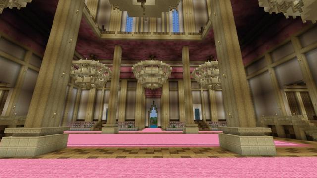 Screenshot of the Minecraft Bedrock Marketplace product Princess Castle created by Rainbow Theory.