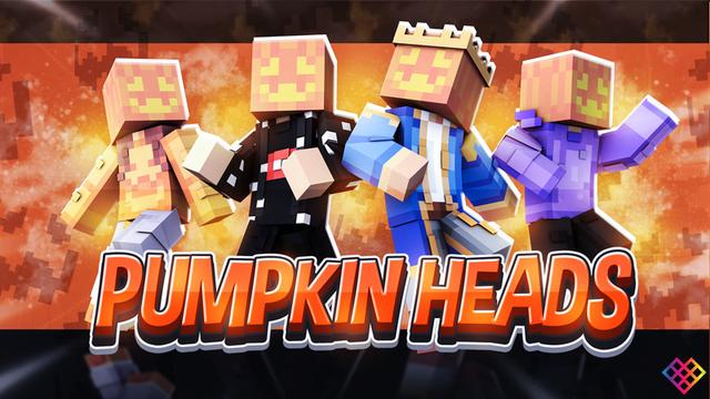 Thumbnail of the Minecraft Bedrock Marketplace product Pumpkin Heads created by Rainbow Theory.