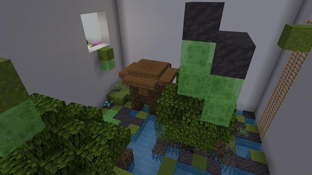 Screenshot of the Minecraft Bedrock Marketplace product Pyramid Parkour created by Rainbow Theory.