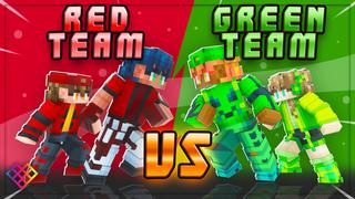 Thumbnail of the Minecraft Bedrock Marketplace product Red Team VS Green Team created by Rainbow Theory.