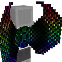 Thumbnail of the Minecraft Bedrock Marketplace product RGB Glow Matrix Wings created by Rainbow Theory.