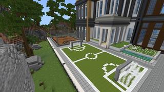 Screenshot of the Minecraft Bedrock Marketplace product Rich Hacker Mansion created by Rainbow Theory.