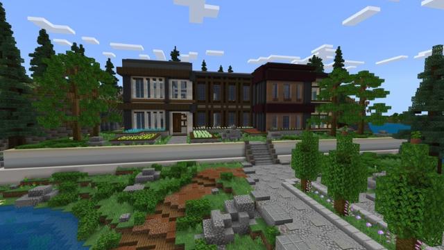 Screenshot of the Minecraft Bedrock Marketplace product Royal Mansion created by Rainbow Theory.