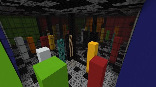 Screenshot of the Minecraft Bedrock Marketplace product Rubiks Parkour created by Rainbow Theory.
