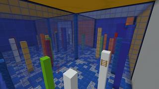 Screenshot of the Minecraft Bedrock Marketplace product Rubiks Parkour created by Rainbow Theory.