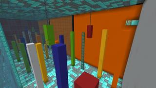Screenshot of the Minecraft Bedrock Marketplace product Rubiks Parkour created by Rainbow Theory.