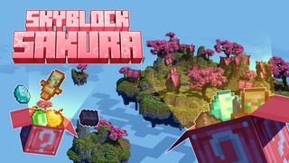 Thumbnail of the Minecraft Bedrock Marketplace product Skyblock Sakura created by Rainbow Theory.