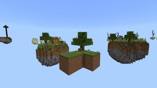 Screenshot of the Minecraft Bedrock Marketplace product Skyblock created by Rainbow Theory.