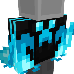 Thumbnail of the Minecraft Bedrock Marketplace product Soul Blue Fire Creeper Hoodie created by Rainbow Theory.