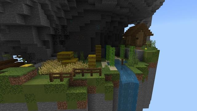 Screenshot of the Minecraft Bedrock Marketplace product Spiral Parkour created by Rainbow Theory.