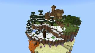 Screenshot of the Minecraft Bedrock Marketplace product Spiral Parkour created by Rainbow Theory.