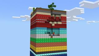 Screenshot of the Minecraft Bedrock Marketplace product Stacked Layers created by Rainbow Theory.