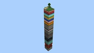 Screenshot of the Minecraft Bedrock Marketplace product Stacked Layers created by Rainbow Theory.