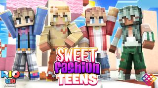 Thumbnail of the Minecraft Bedrock Marketplace product Sweet Fashion Teens created by Rainbow Theory.