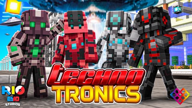 Thumbnail of the Minecraft Bedrock Marketplace product Techno Tronics created by Rainbow Theory.