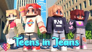 Thumbnail of the Minecraft Bedrock Marketplace product Teens in Jeans created by Rainbow Theory.