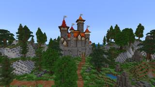 Screenshot of the Minecraft Bedrock Marketplace product Treasure Castle created by Rainbow Theory.