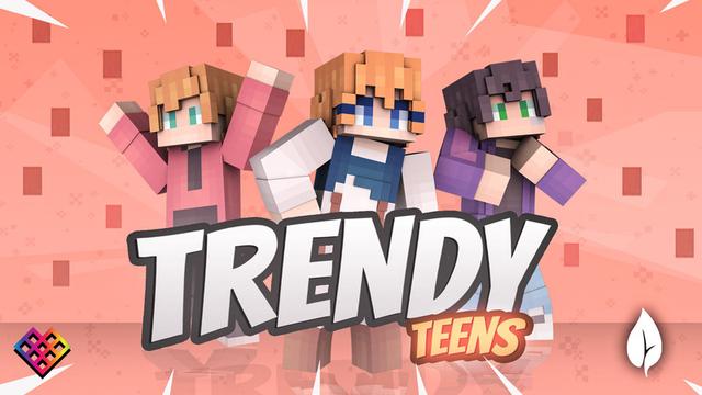 Thumbnail of the Minecraft Bedrock Marketplace product Trendy Teens created by Rainbow Theory.