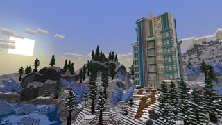 Screenshot of the Minecraft Bedrock Marketplace product Winter Hacker Base created by Rainbow Theory.