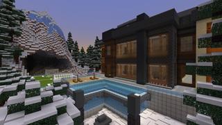 Screenshot of the Minecraft Bedrock Marketplace product Winter Millionaire Mansion created by Rainbow Theory.