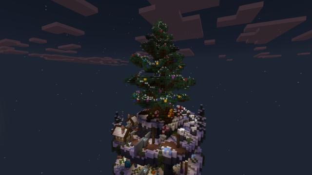 Screenshot of the Minecraft Bedrock Marketplace product Winter Parkour created by Rainbow Theory.